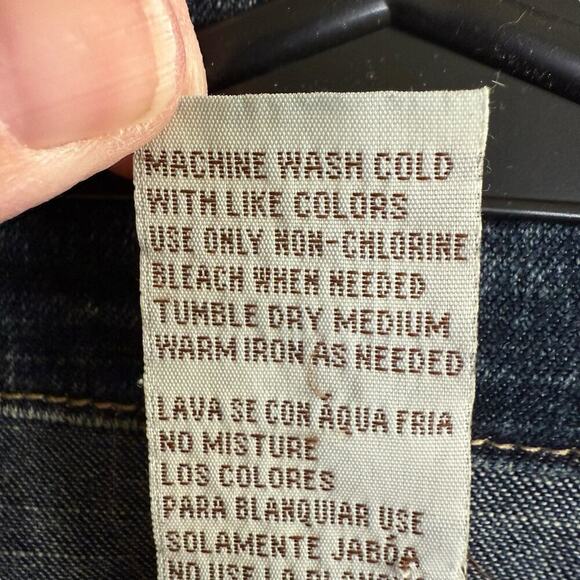 Vtg 90s Y2K Denim Jean Jacket Women's Blue Large Stretch Western Country Cowboy - Picture 3 of 8